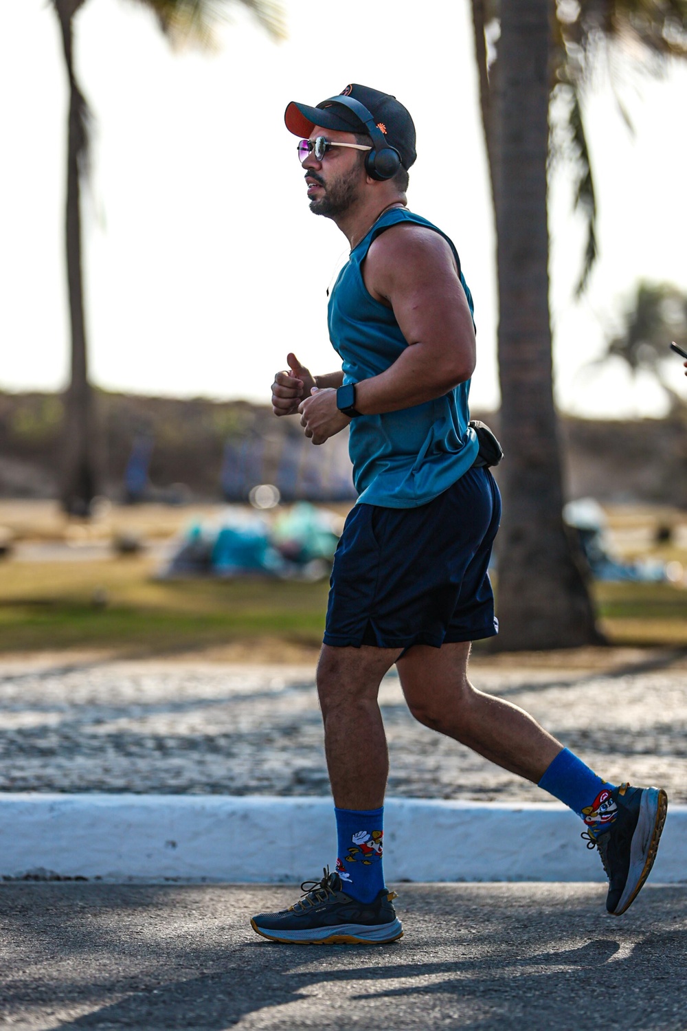Treino de corrida ao ar livre
